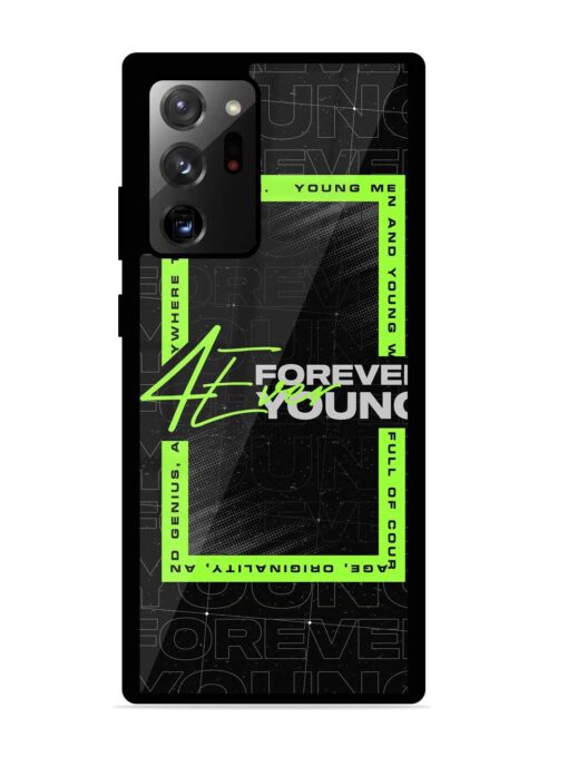 Forever Young Glossy Metal Phone Cover for Samsung Galaxy Note 20 Ultra Zapvi