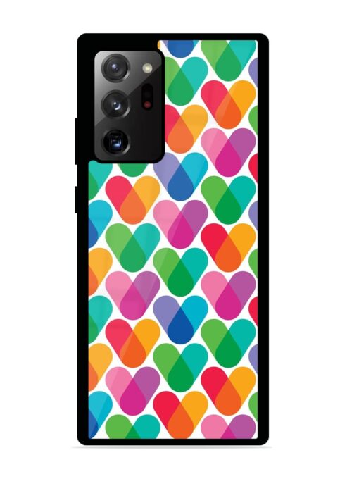 Overlapping Colors Colorful Glossy Metal TPU Phone Cover for Samsung Galaxy Note 20 Ultra Zapvi