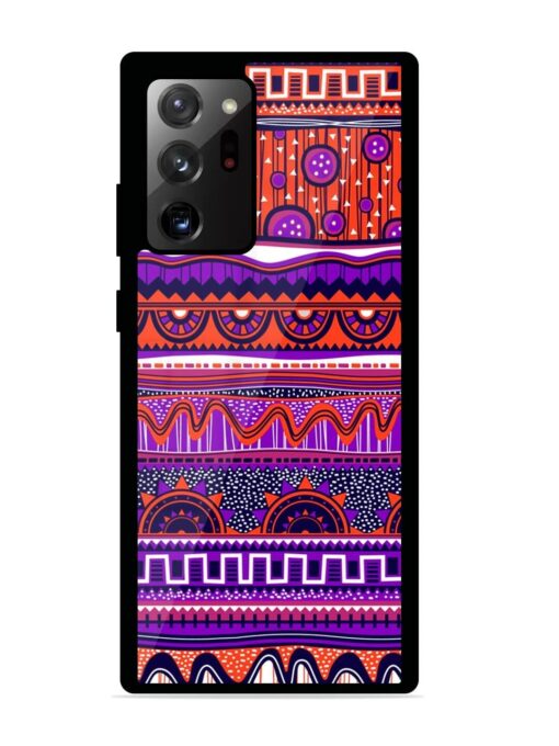 Ethnic Seamless Pattern Glossy Metal TPU Phone Cover for Samsung Galaxy Note 20 Ultra