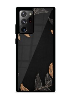 Foliage Art Glossy Metal Phone Cover for Samsung Galaxy Note 20 Ultra