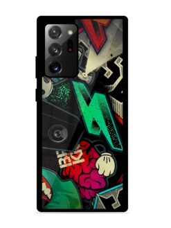 Graffiti Art Glossy Metal Phone Cover for Samsung Galaxy Note 20 Ultra