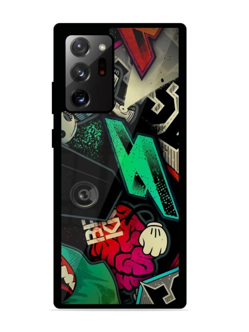 Graffiti Art Glossy Metal Phone Cover for Samsung Galaxy Note 20 Ultra Zapvi