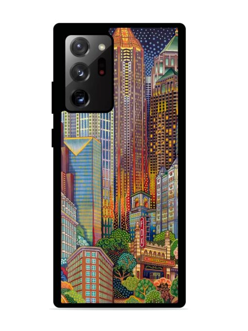 Cityscapes Art Glossy Metal Phone Cover for Samsung Galaxy Note 20 Ultra Zapvi