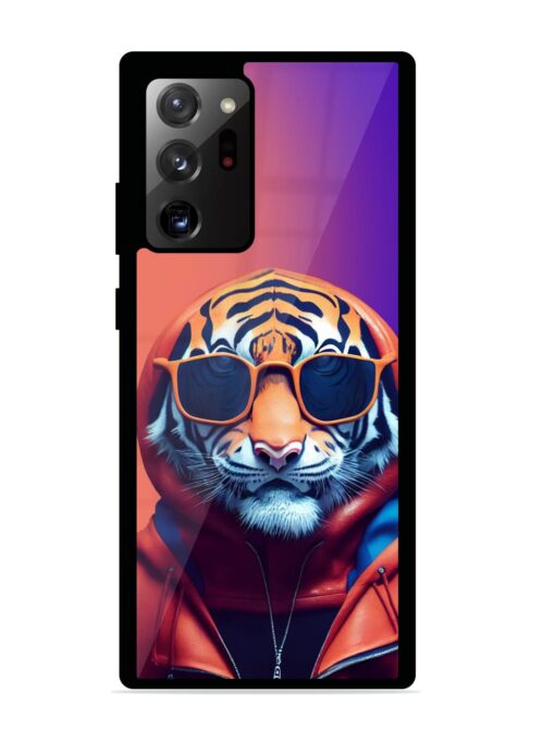 Tiger Animation Glossy Metal Phone Cover for Samsung Galaxy Note 20 Ultra Zapvi