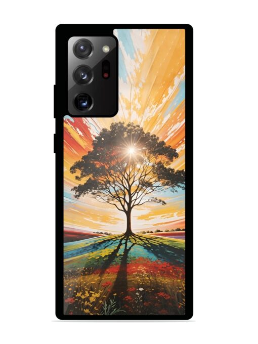 Abstract Tree Colorful Art Glossy Metal Phone Cover for Samsung Galaxy Note 20 Ultra Zapvi