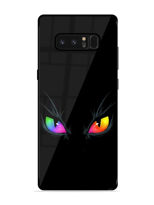 Cat Eyes Glossy Metal Phone Cover for Samsung Galaxy Note 8