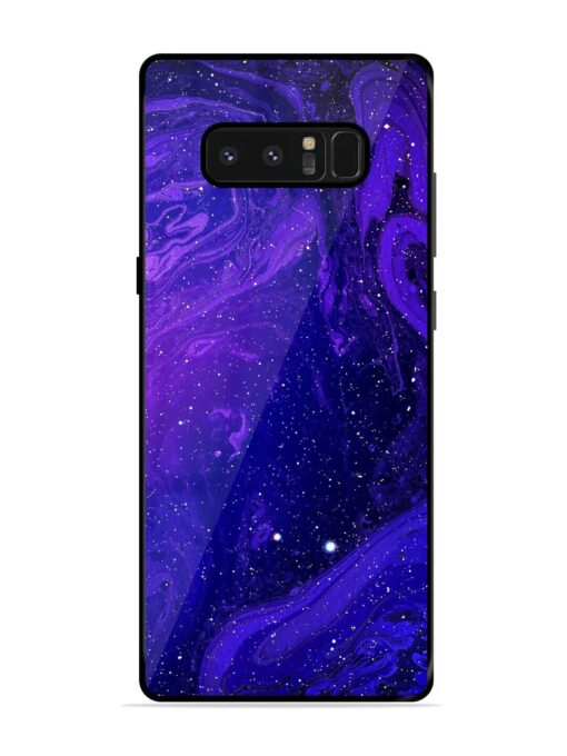 Galaxy Acrylic Abstract Art Glossy Metal Phone Cover for Samsung Galaxy Note 8