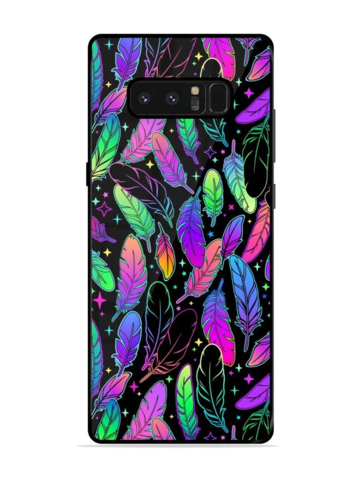 Bright Multi Colored Seamless Glossy Metal Phone Cover for Samsung Galaxy Note 8