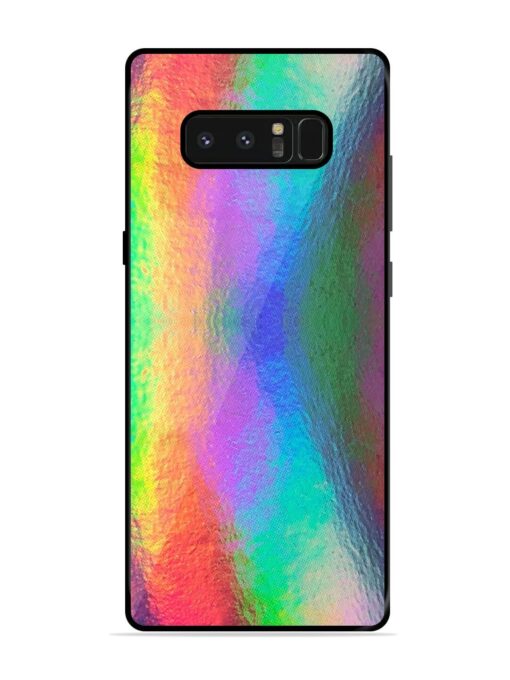 Colorful Holographic Background Glossy Metal TPU Phone Cover for Samsung Galaxy Note 8