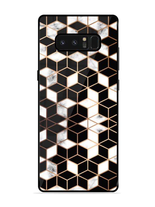 Vector Marble Texture Glossy Metal Phone Cover for Samsung Galaxy Note 8