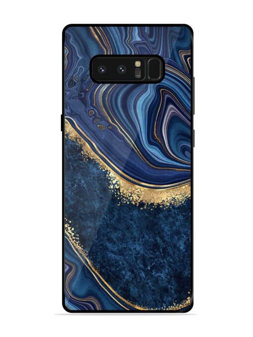 Abstract Background Blue Glossy Metal TPU Phone Cover for Samsung Galaxy Note 8 Zapvi