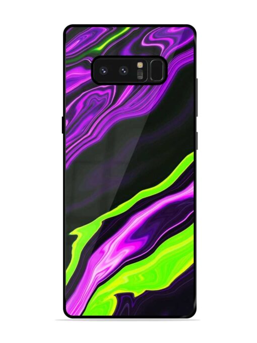 Bright Fluid Violet Glossy Metal Phone Cover for Samsung Galaxy Note 8