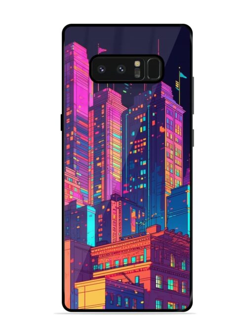 City View Glossy Metal Phone Cover for Samsung Galaxy Note 8