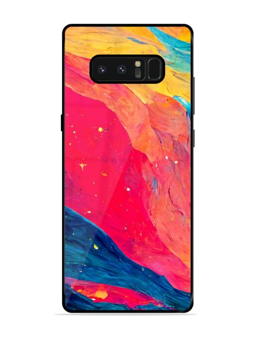 Starry Night Glossy Metal Phone Cover for Samsung Galaxy Note 8