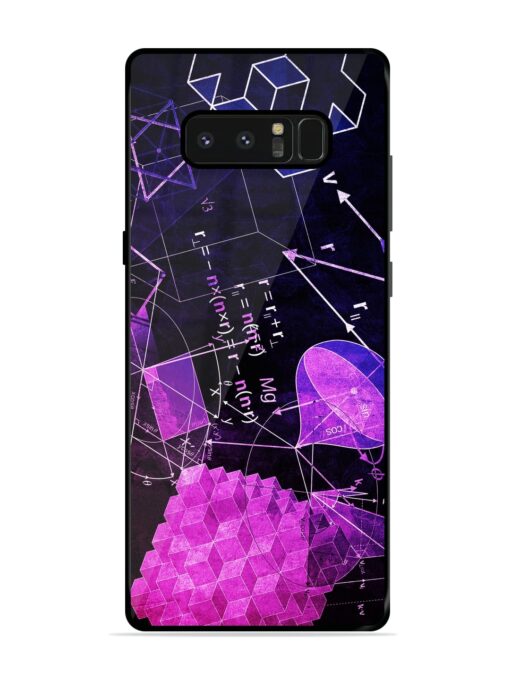 Math Physics Formula Art Glossy Metal Phone Cover for Samsung Galaxy Note 8