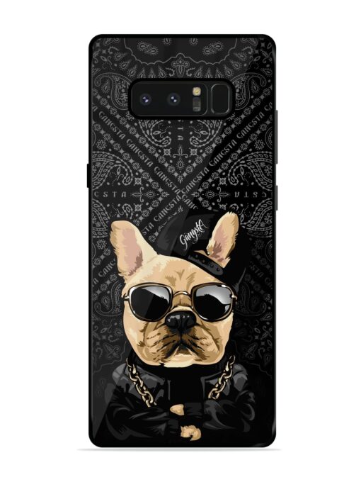 Gangsta Cool Sunmetales Dog Glossy Metal Phone Cover for Samsung Galaxy Note 8 Zapvi