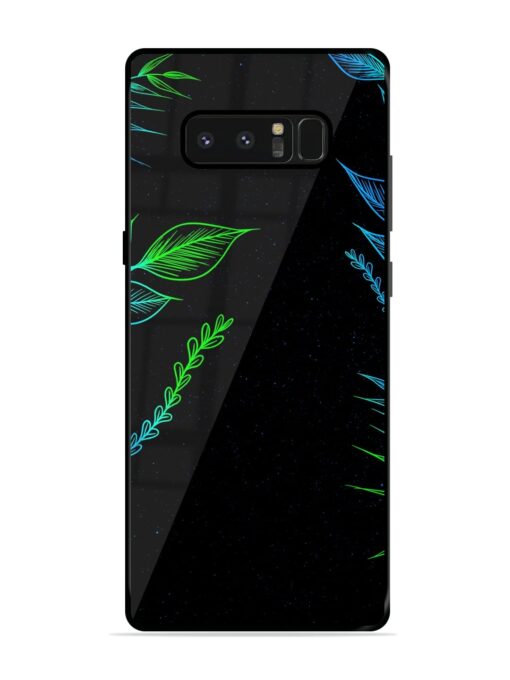 Aesthetic Neon Glossy Metal Phone Cover for Samsung Galaxy Note 8