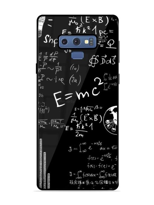 E=Mc2 Mass?Energy Equivalence Glossy Metal Phone Cover for Samsung Galaxy Note 9 Zapvi