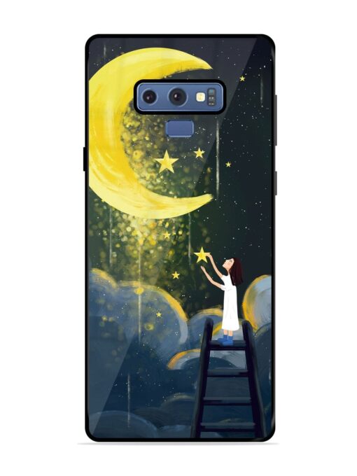 Moonlight Healing Night Illustration Glossy Metal TPU Phone Cover for Samsung Galaxy Note 9 Zapvi