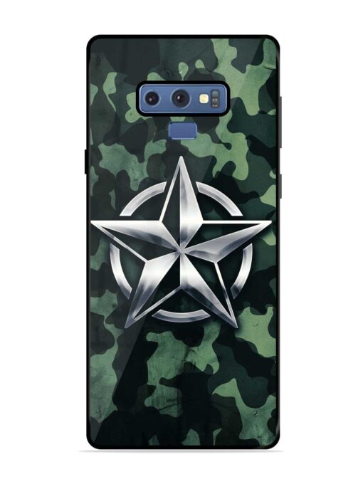 Indian Army Star Design Glossy Metal Phone Cover for Samsung Galaxy Note 9 Zapvi