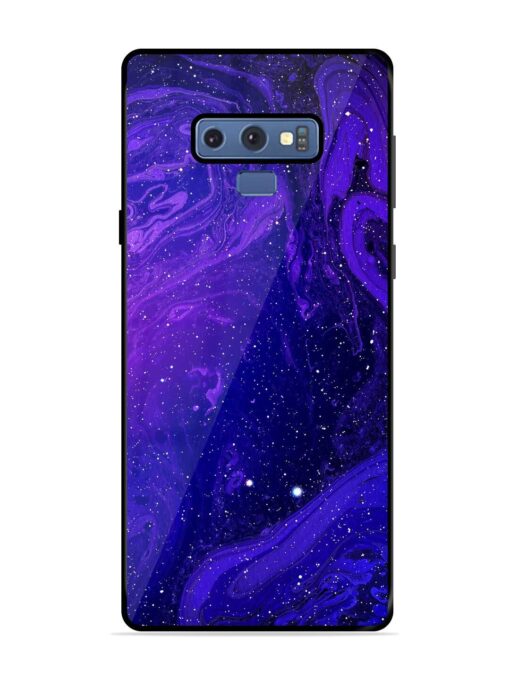 Galaxy Acrylic Abstract Art Glossy Metal Phone Cover for Samsung Galaxy Note 9