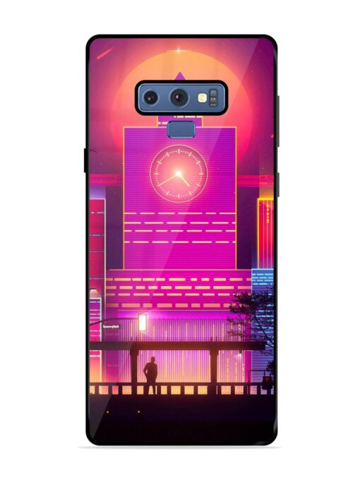 Clock Tower Glossy Metal TPU Phone Cover for Samsung Galaxy Note 9