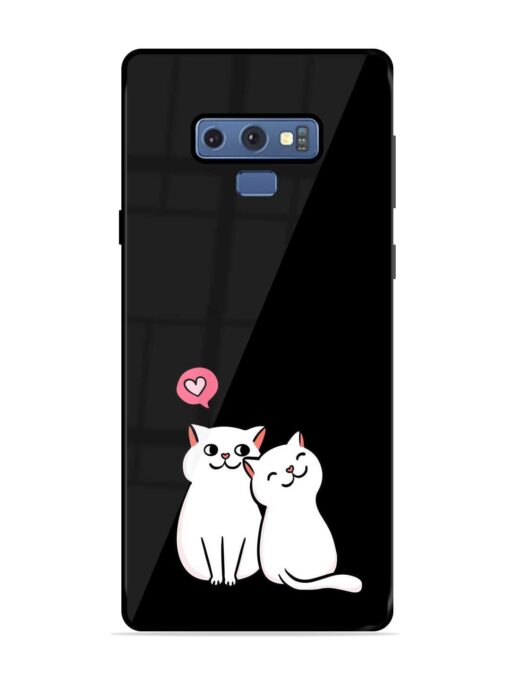 Cat Love Glossy Metal Phone Cover for Samsung Galaxy Note 9