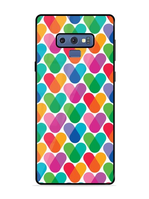 Overlapping Colors Colorful Glossy Metal TPU Phone Cover for Samsung Galaxy Note 9