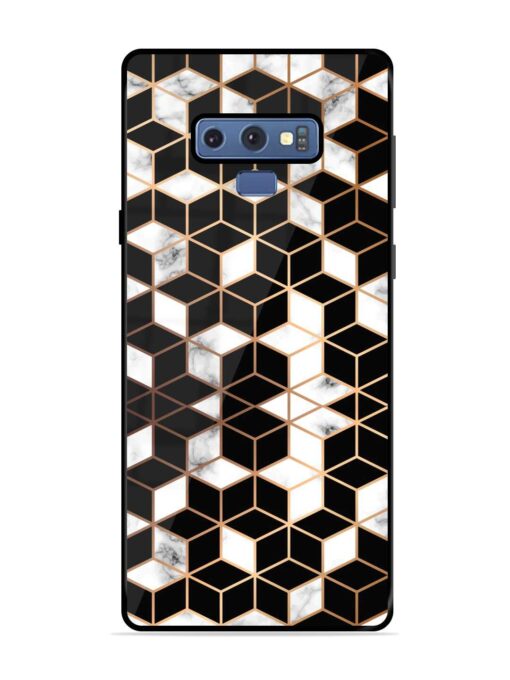 Vector Marble Texture Glossy Metal Phone Cover for Samsung Galaxy Note 9