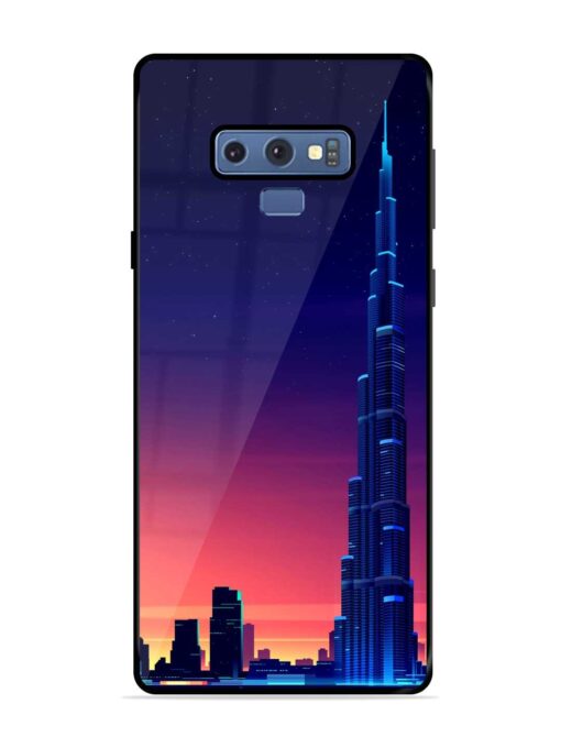 Burj Khalifa Abstract Glossy Metal Phone Cover for Samsung Galaxy Note 9 Zapvi