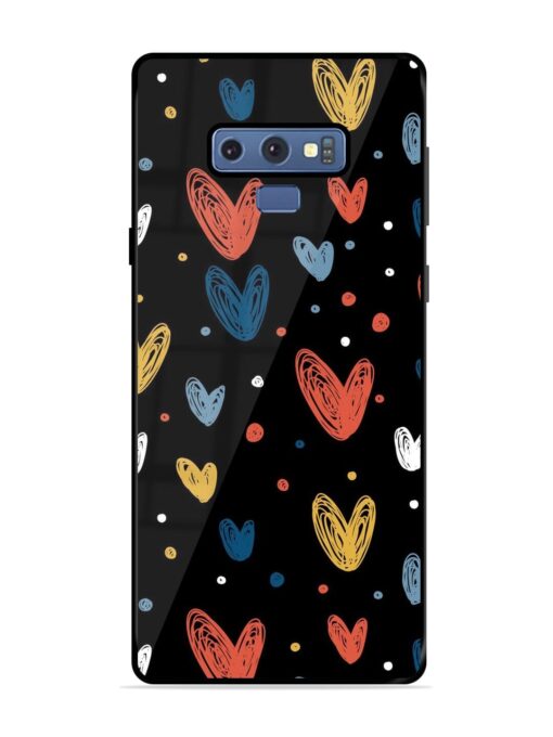 Happy Valentines Day Glossy Metal TPU Phone Cover for Samsung Galaxy Note 9