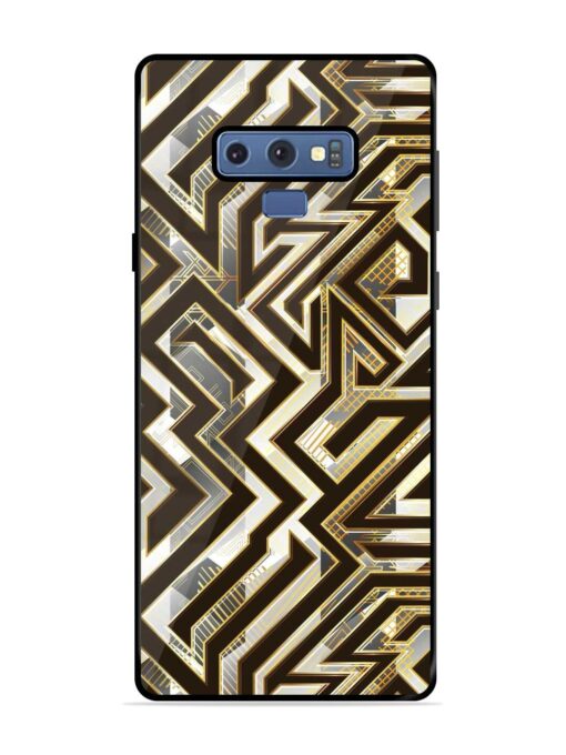 Technology Geometric Seamless Glossy Metal Phone Cover for Samsung Galaxy Note 9 Zapvi