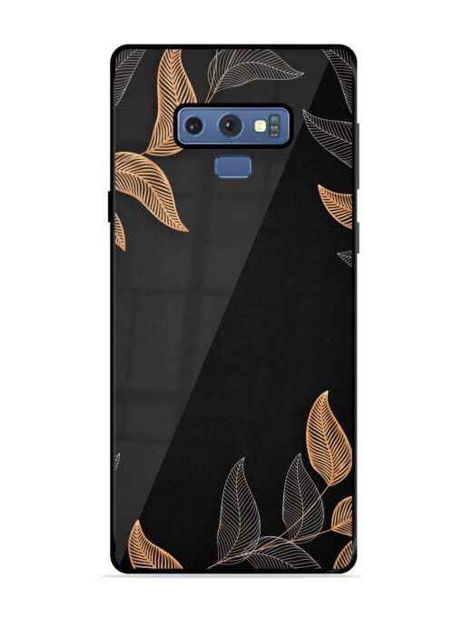 Foliage Art Glossy Metal Phone Cover for Samsung Galaxy Note 9 Zapvi