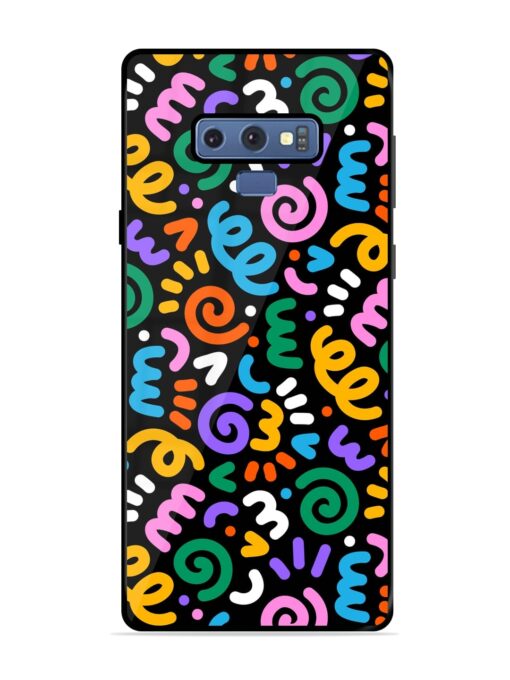 Colorful Seamless Vector Glossy Metal Phone Cover for Samsung Galaxy Note 9 Zapvi