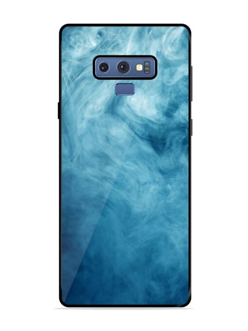 Blue Smoke Art Glossy Metal Phone Cover for Samsung Galaxy Note 9 Zapvi