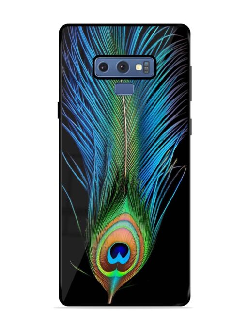 Peacock Feather Glossy Metal TPU Phone Cover for Samsung Galaxy Note 9