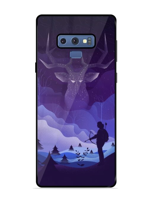 Deer Forest River Glossy Metal Phone Cover for Samsung Galaxy Note 9