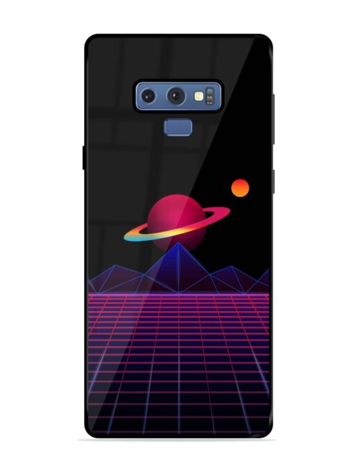 Wave Aesthetic Glossy Metal Phone Cover for Samsung Galaxy Note 9