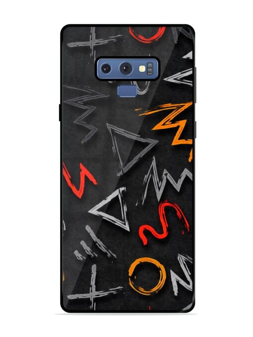 Grungy Graffiti Glossy Metal Phone Cover for Samsung Galaxy Note 9