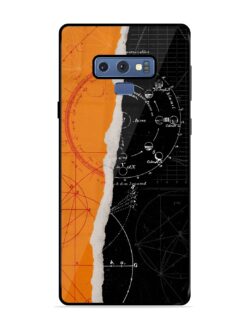 Planning Zoning Glossy Metal Phone Cover for Samsung Galaxy Note 9