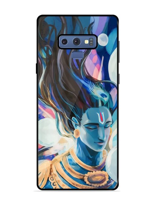 Bhagwan Sri Krishna Glossy Metal Phone Cover for Samsung Galaxy Note 9 Zapvi