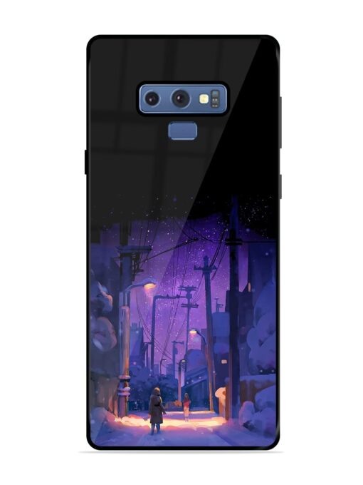 Winter Anime Art Glossy Metal Phone Cover for Samsung Galaxy Note 9