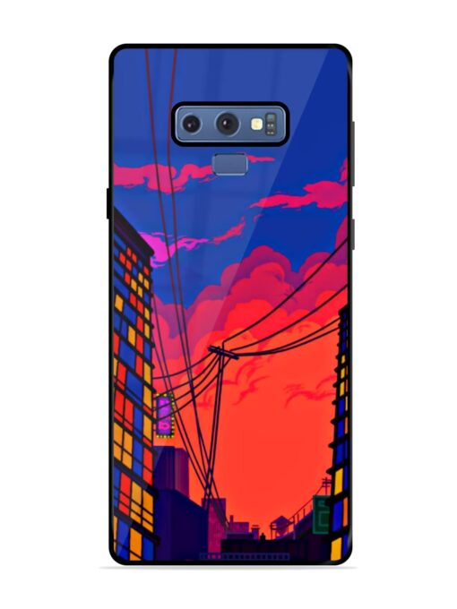 Metropolitan Area Glossy Metal Phone Cover for Samsung Galaxy Note 9