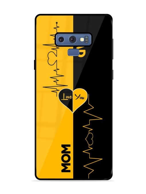 Mom Dad Lifeline Glossy Metal Phone Cover for Samsung Galaxy Note 9