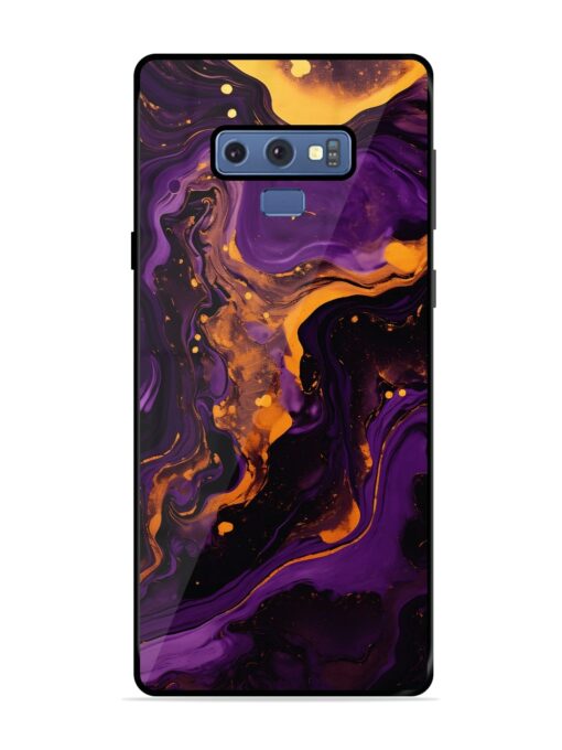 Painting Of A Purple Glossy Metal Phone Cover for Samsung Galaxy Note 9