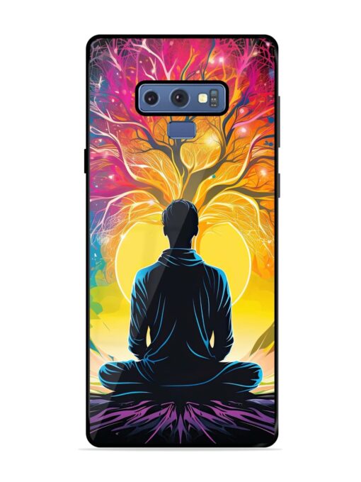 Mind Colourful Glossy Metal Phone Cover for Samsung Galaxy Note 9 Zapvi