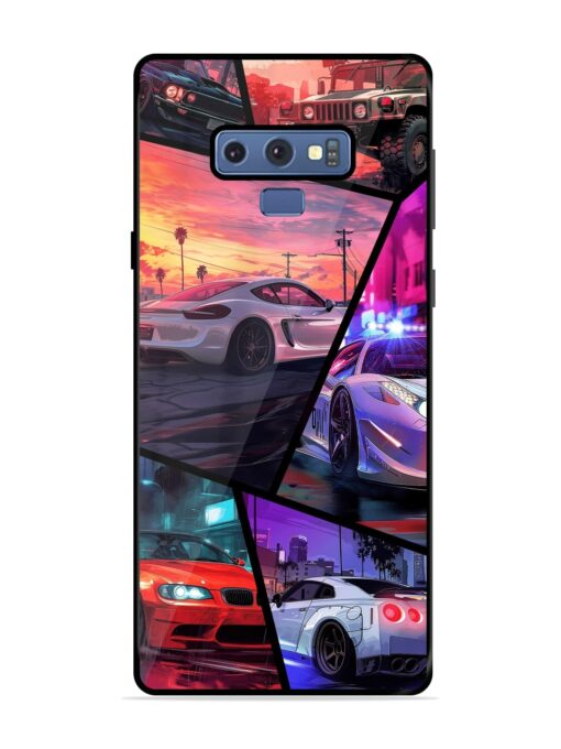 Ride In Pixels Glossy Metal Phone Cover for Samsung Galaxy Note 9