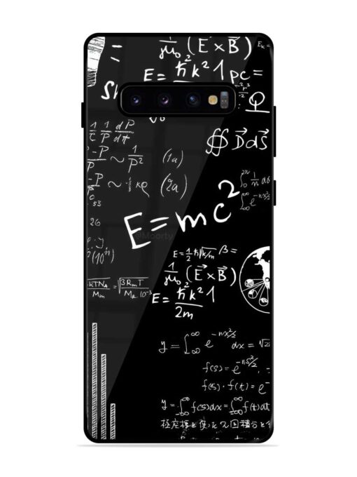 E=Mc2 Mass?Energy Equivalence Glossy Metal Phone Cover for Samsung Galaxy S10 Plus