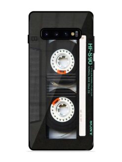 Sony Hf-S90 Cassette Glossy Metal Phone Cover for Samsung Galaxy S10 Plus