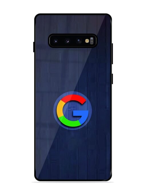 Google Logo Printed Glossy Metal TPU Phone Cover for Samsung Galaxy S10 Plus